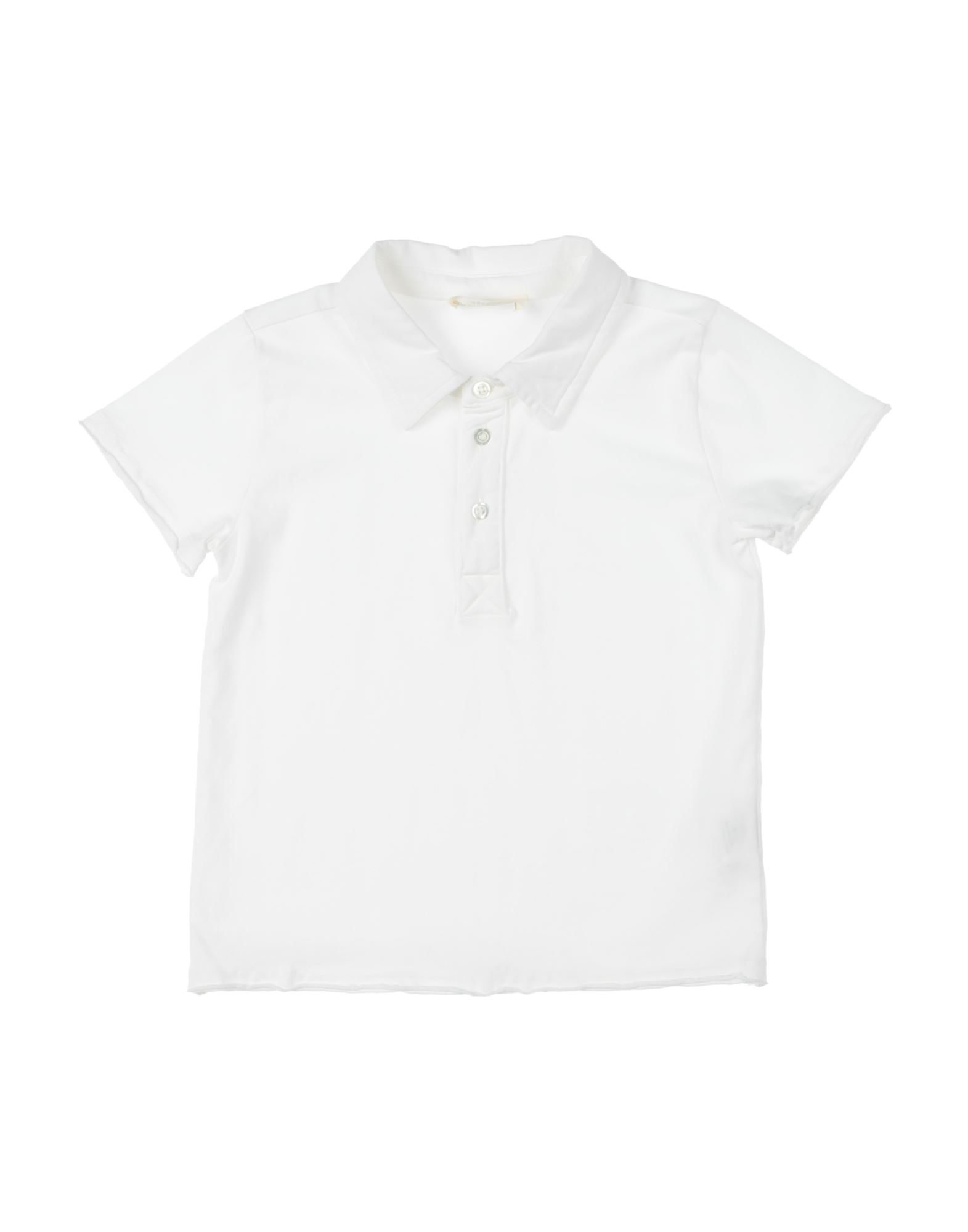 Babe And Tess Kids' Babe & Tess Toddler Boy Polo Shirt Ivory Size 4 Cotton In White