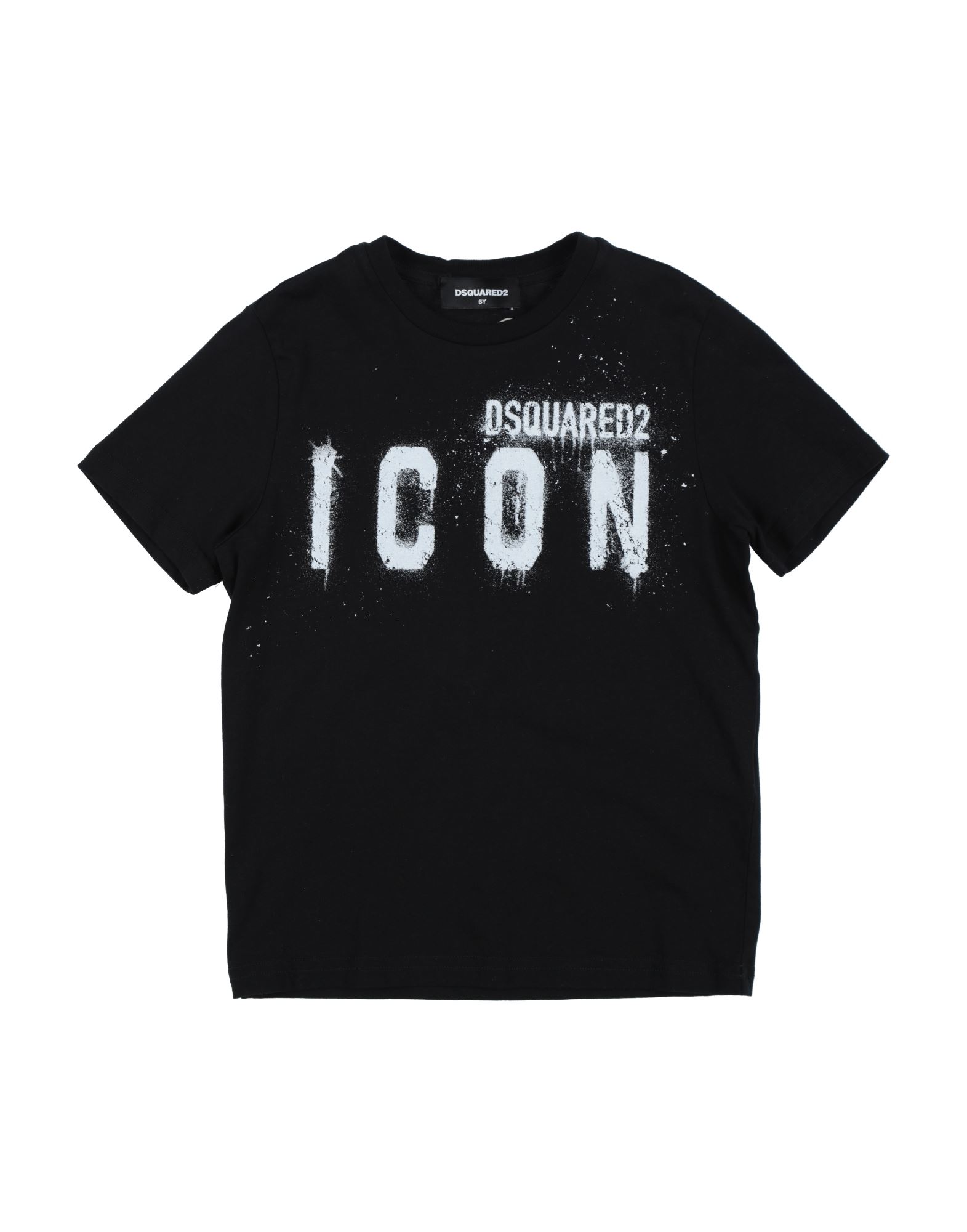 Dsquared2 Kids'  T-shirts In Black