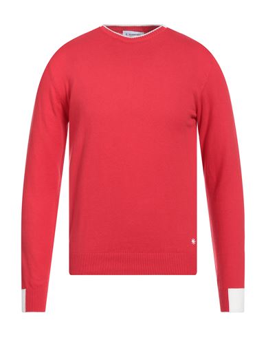 Manuel Ritz Man Sweater Red Size M Cotton