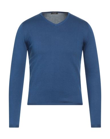 Cruciani Man Sweater Blue Size 34 Cotton