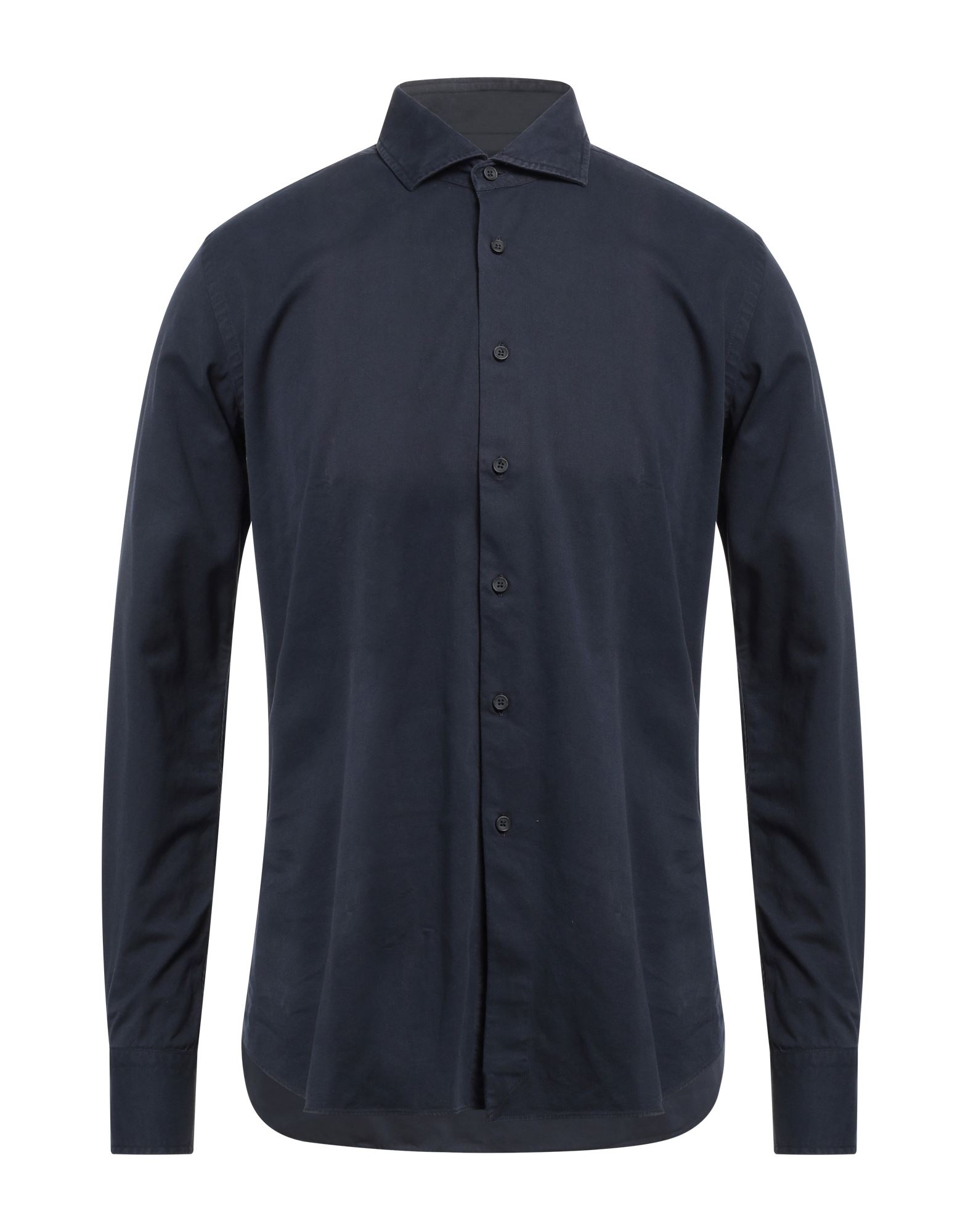 Shop Xacus Man Shirt Midnight Blue Size 15 ½ Cotton