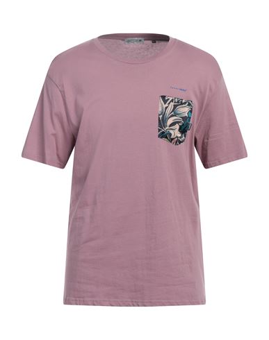 Daniele Alessandrini Homme Man T-shirt Mauve Size Xl Cotton In Purple