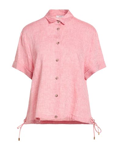 Peserico Woman Shirt Coral Size 2 Linen In Pink