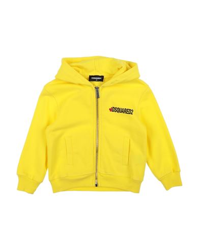 Dsquared2 Toddler Boy Sweatshirt Yellow Size 6 Cotton In Yellow