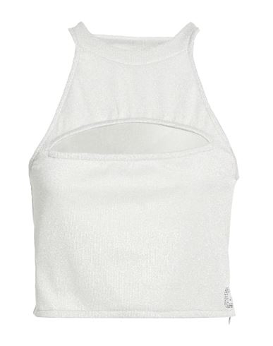 Gaelle Paris Gaëlle Paris Woman Top Light Grey Size 4 Viscose, Polyester, Polyamide, Elastane In Gray