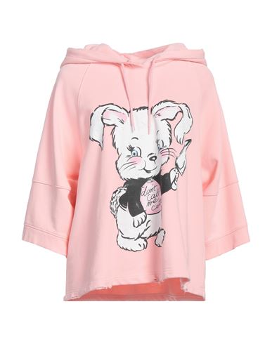 Moschino Woman Sweatshirt Pink Size 8 Cotton