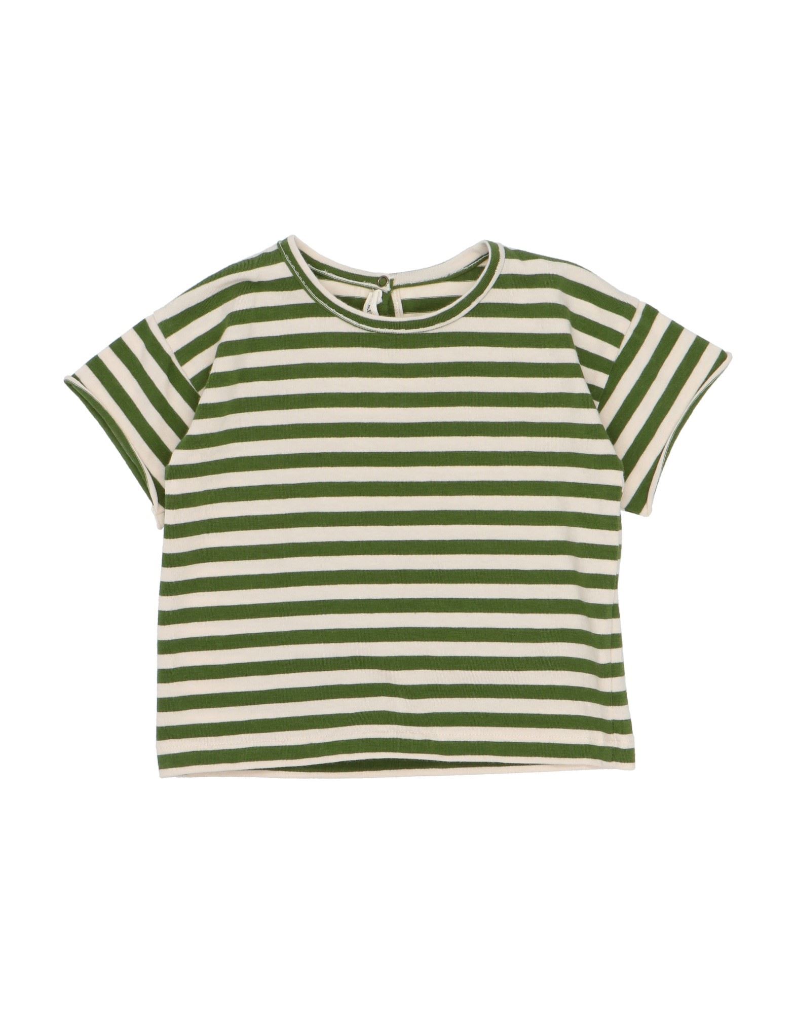 Babe And Tess Kids' Babe & Tess Newborn Boy T-shirt Military Green Size 3 Cotton, Elastane