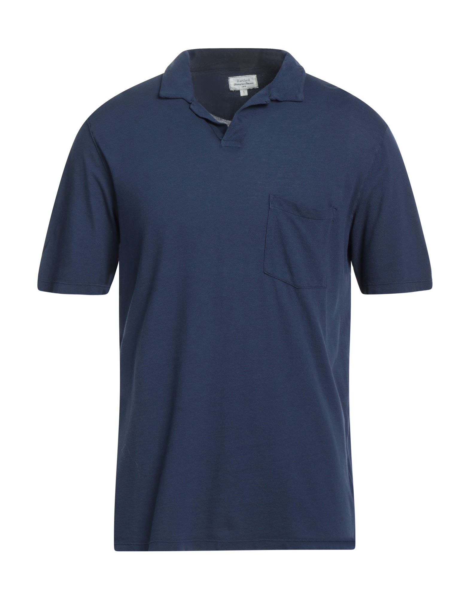 Shop Hartford Man Polo Shirt Midnight Blue Size M Cotton