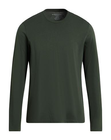 Majestic Filatures Man T-shirt Dark Green Size M Cotton In Green