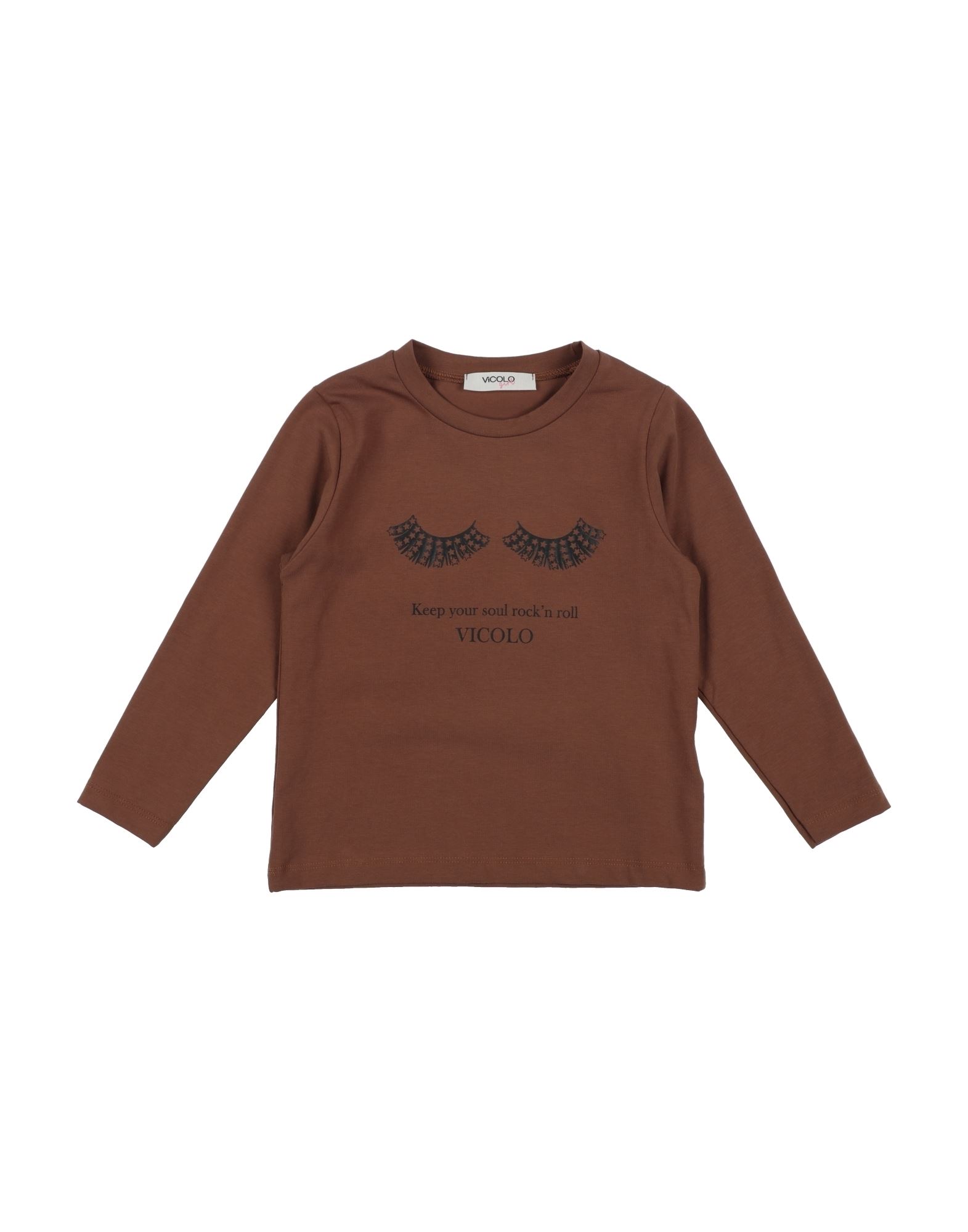 Vicolo Kids'  T-shirts In Brown