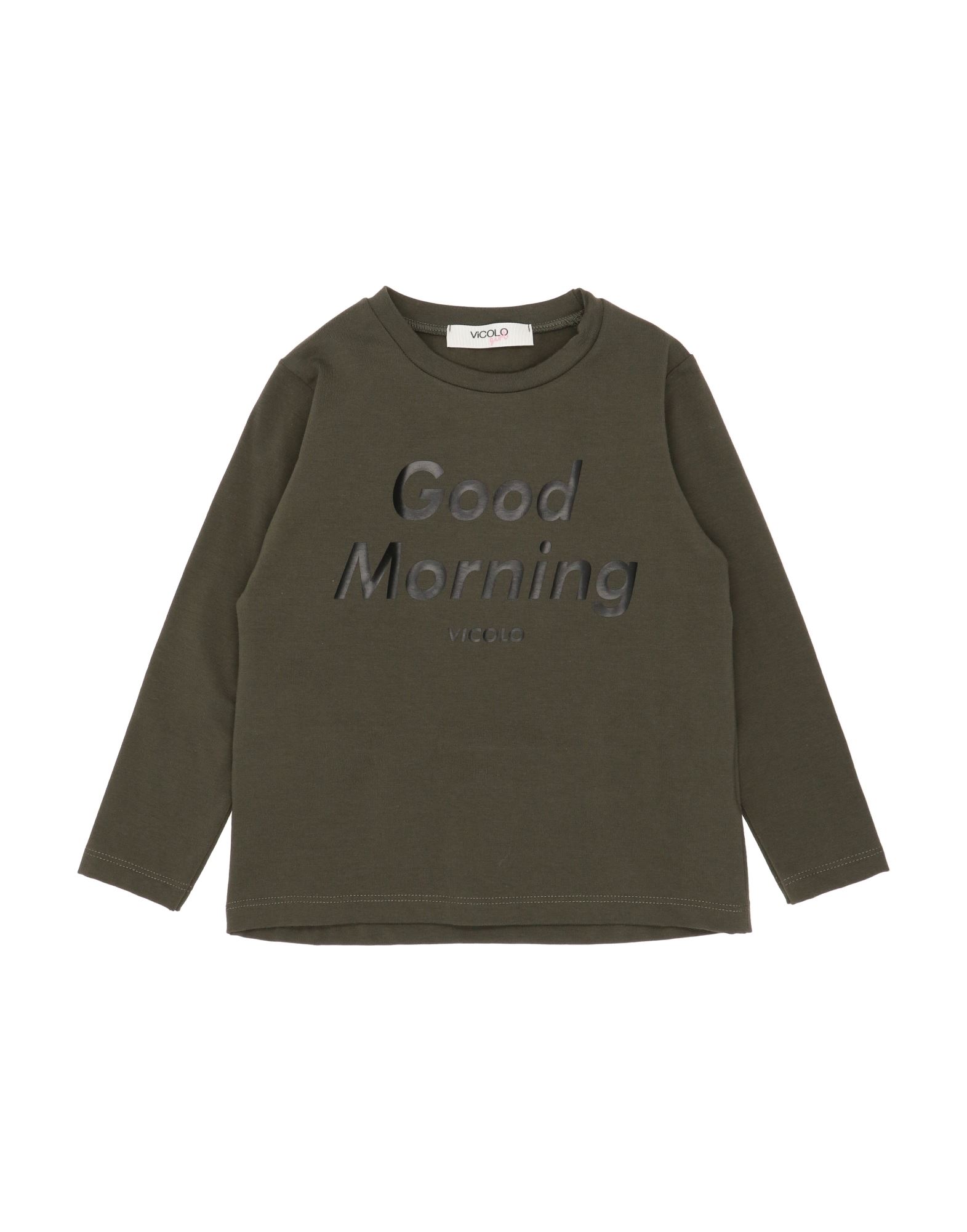 Shop Vicolo Toddler Girl T-shirt Military Green Size 6 Cotton, Elastane