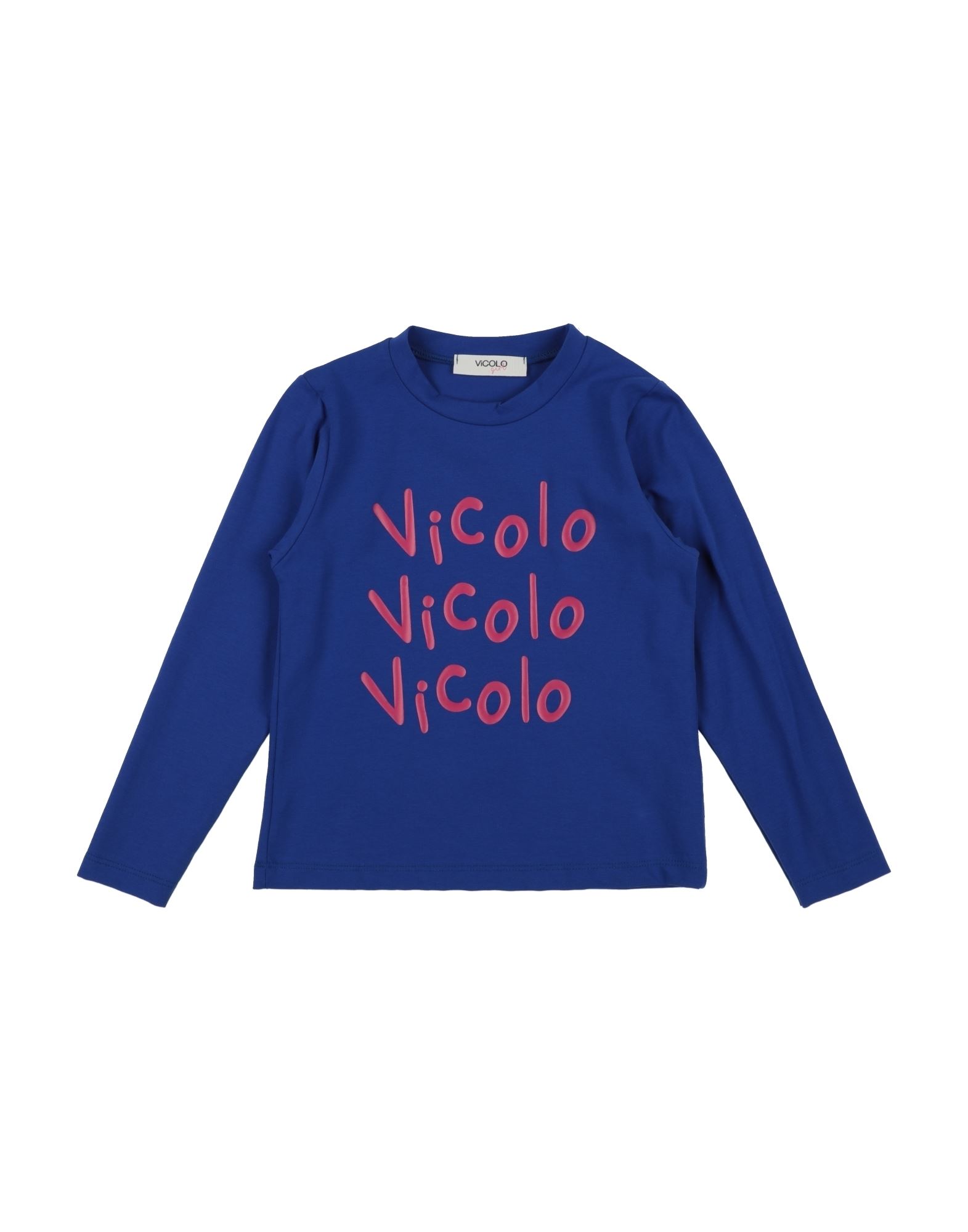 Shop Vicolo Toddler Girl T-shirt Blue Size 6 Cotton, Elastane