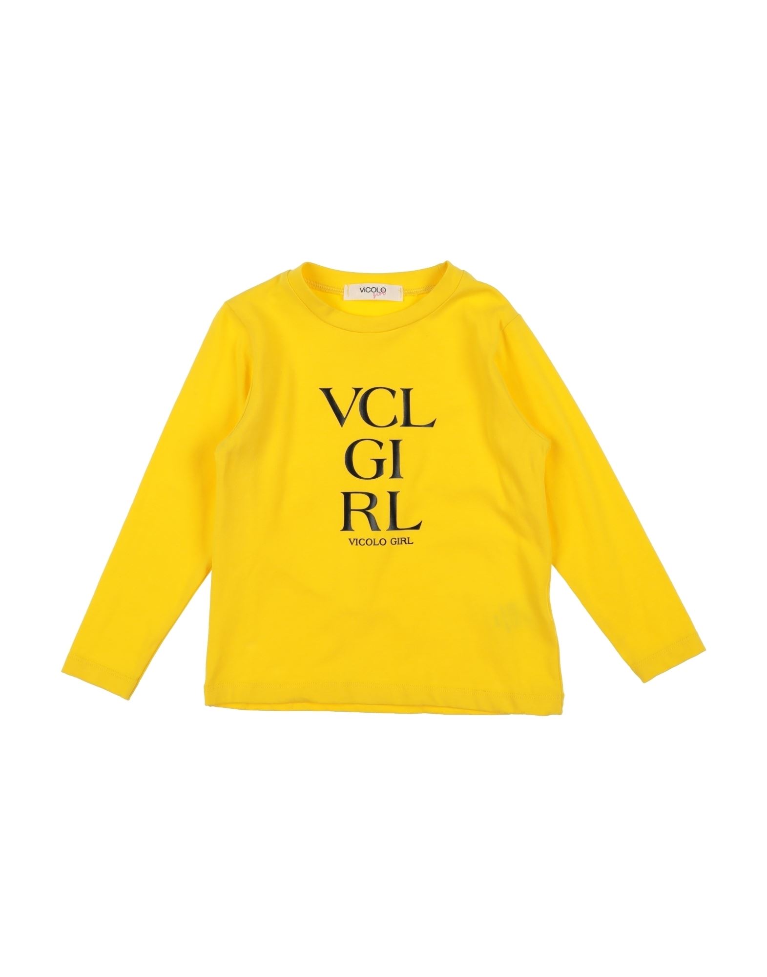 Vicolo Kids'  T-shirts In Yellow