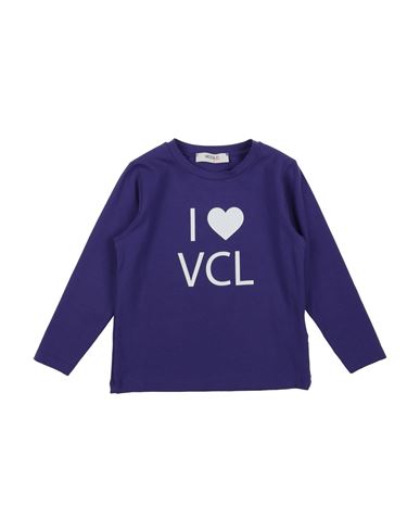 Vicolo Babies'  Toddler Girl T-shirt Purple Size 6 Cotton, Elastane