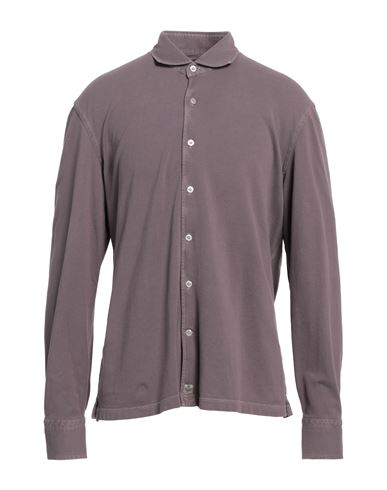 Sonrisa Man Shirt Mauve Size Xl Cotton In Purple