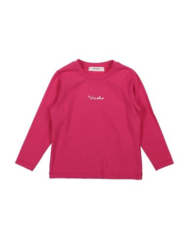 Vicolo Babies'  Toddler Girl T-shirt Fuchsia Size 4 Cotton, Elastane In Pink