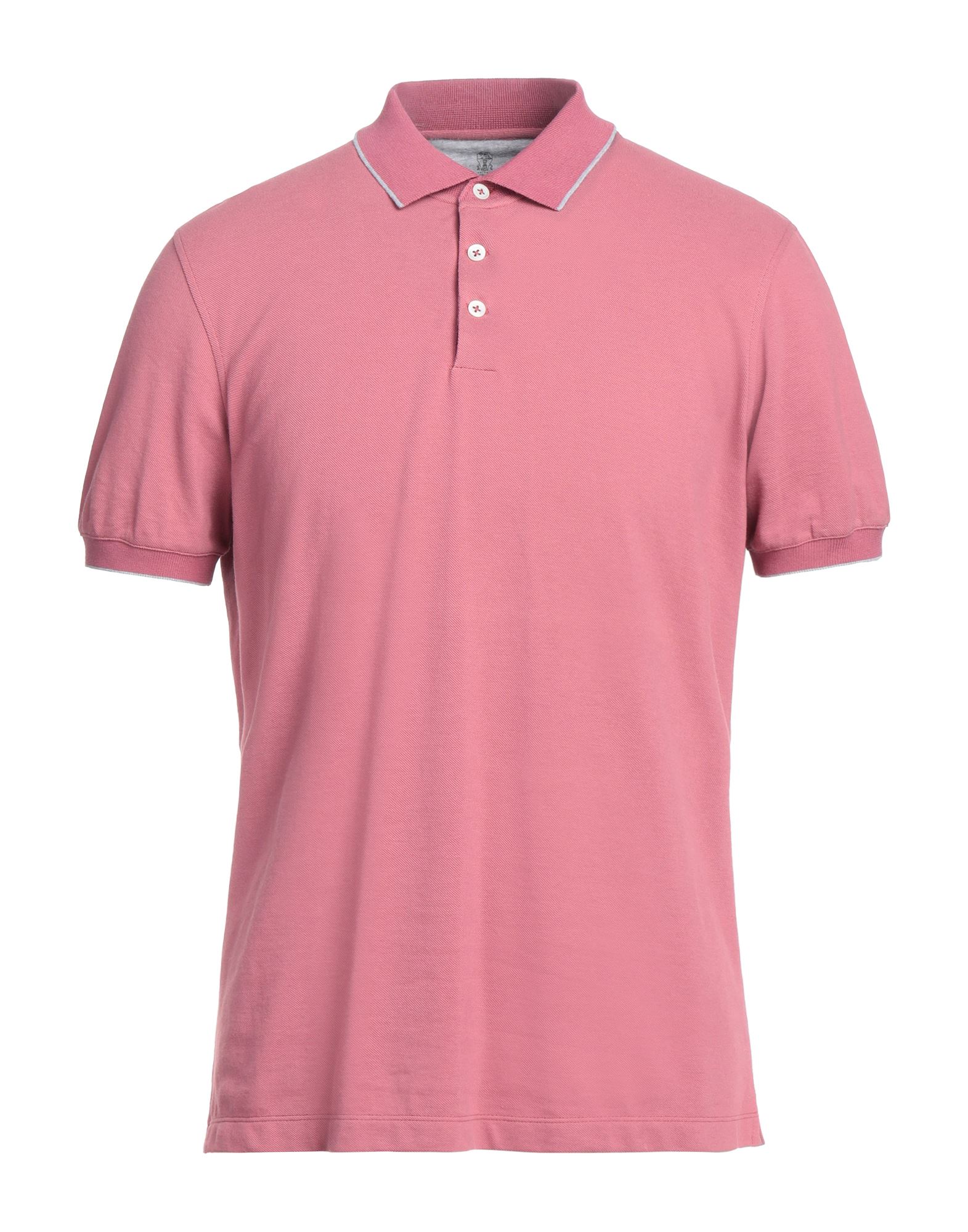 Brunello Cucinelli Polo Shirts In Pastel Pink