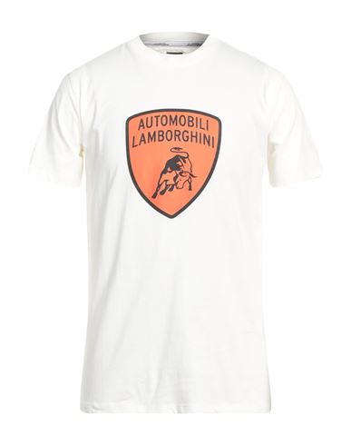 Automobili Lamborghini Man T-shirt White Size M Cotton