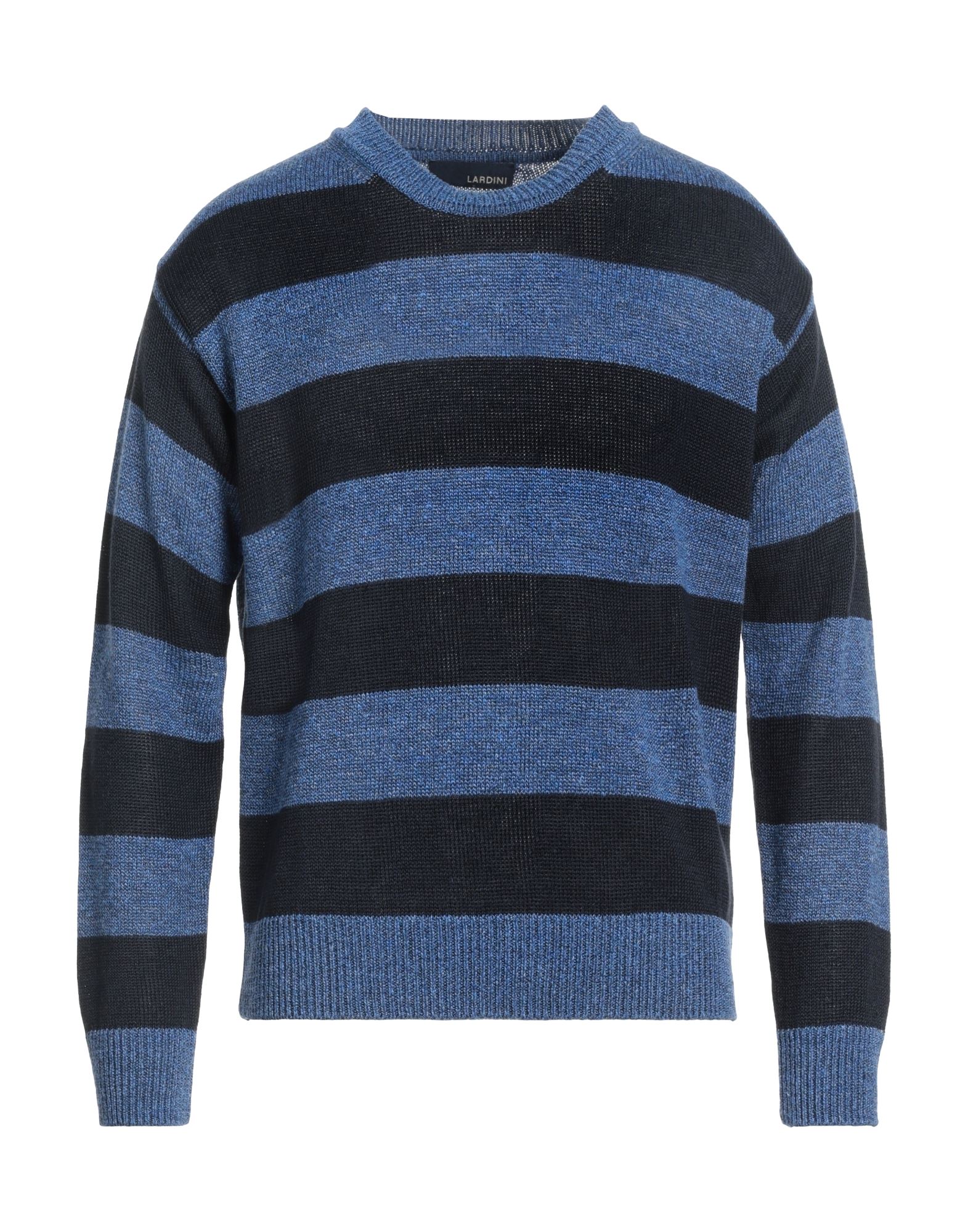 Shop Lardini Man Sweater Slate Blue Size 44 Linen, Silk