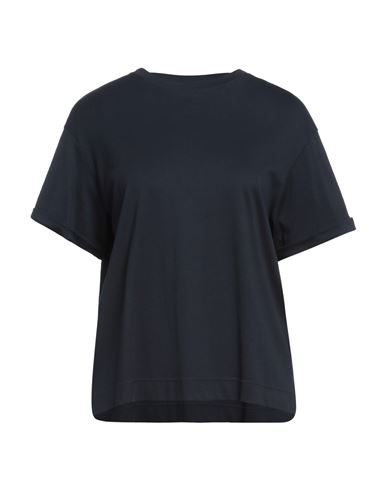 Gran Sasso Scoop-neck Cotton T-shirt In Blue