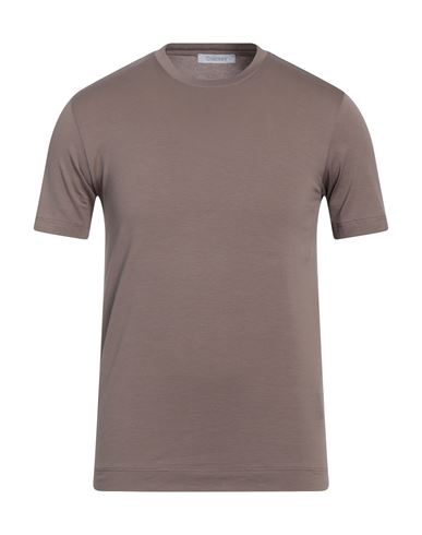 Shop Cruciani Man T-shirt Light Brown Size 48 Cotton, Elastane In Beige