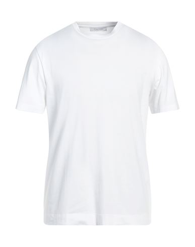 Cruciani Man T-shirt White Size 48 Cotton, Elastane