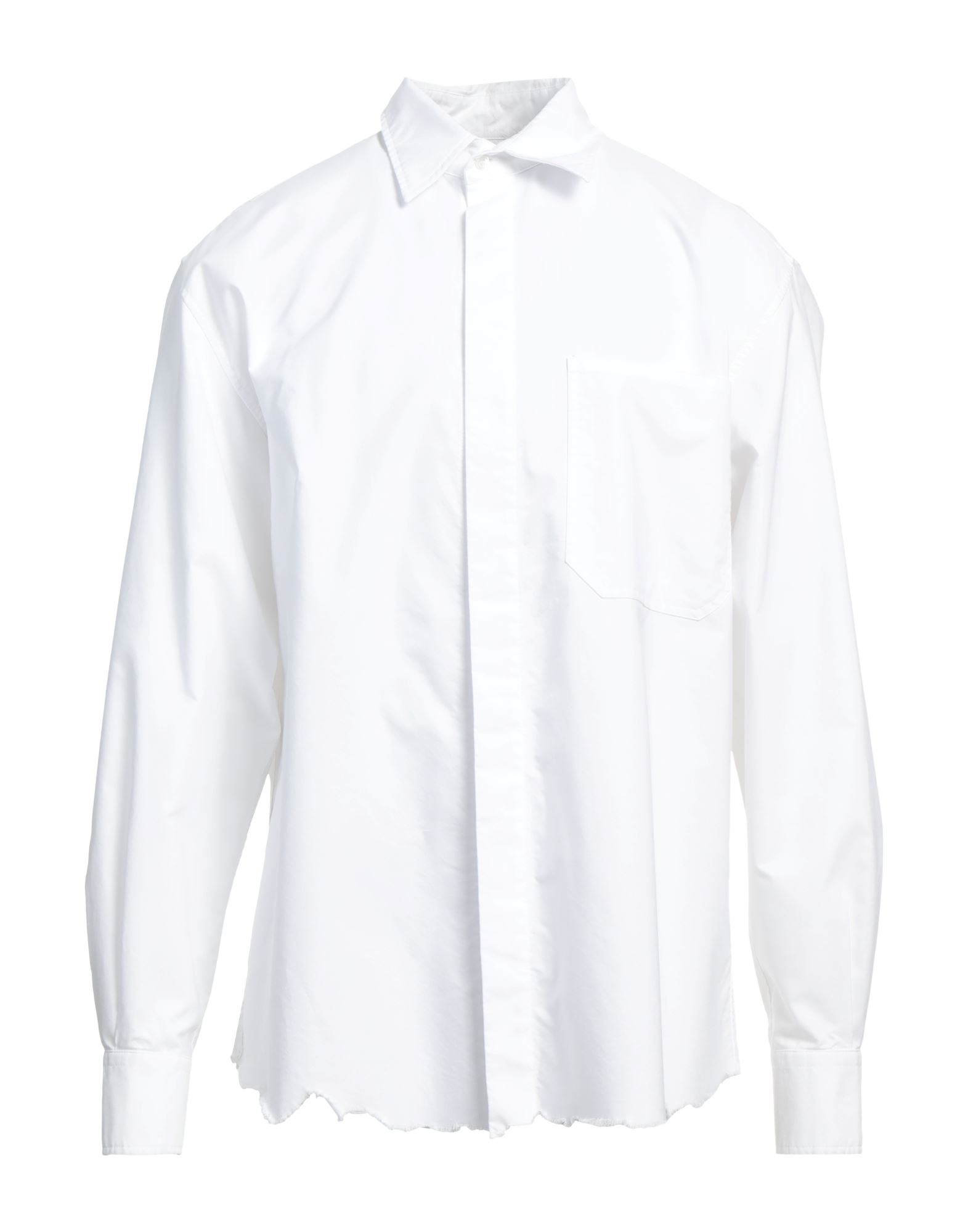 Shop Mauro Grifoni Grifoni Man Shirt White Size 40 Cotton
