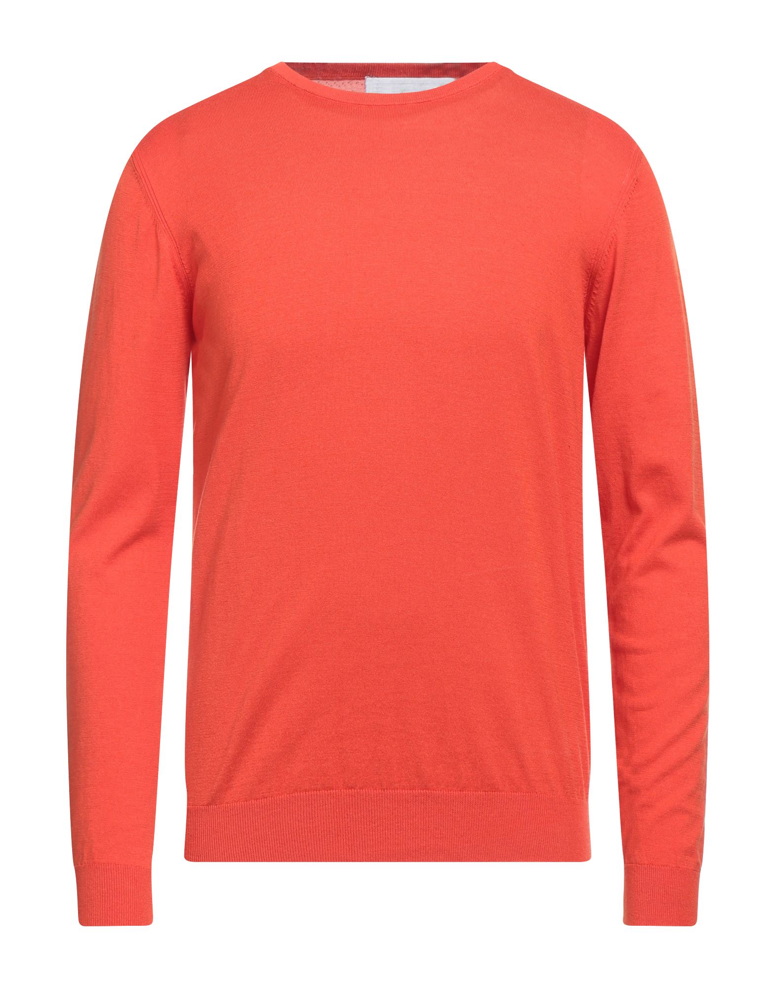 DIKTAT DIKTAT MAN SWEATER ORANGE SIZE XXL SILK, COTTON