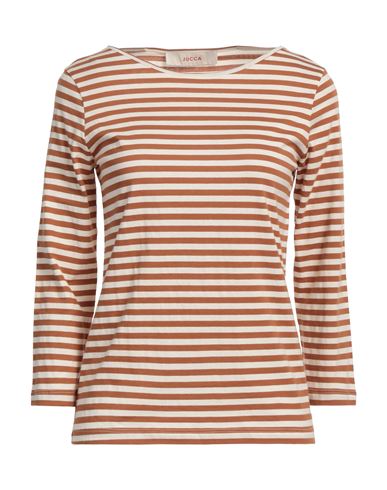 Jucca Woman T-shirt Camel Size L Cotton In Beige