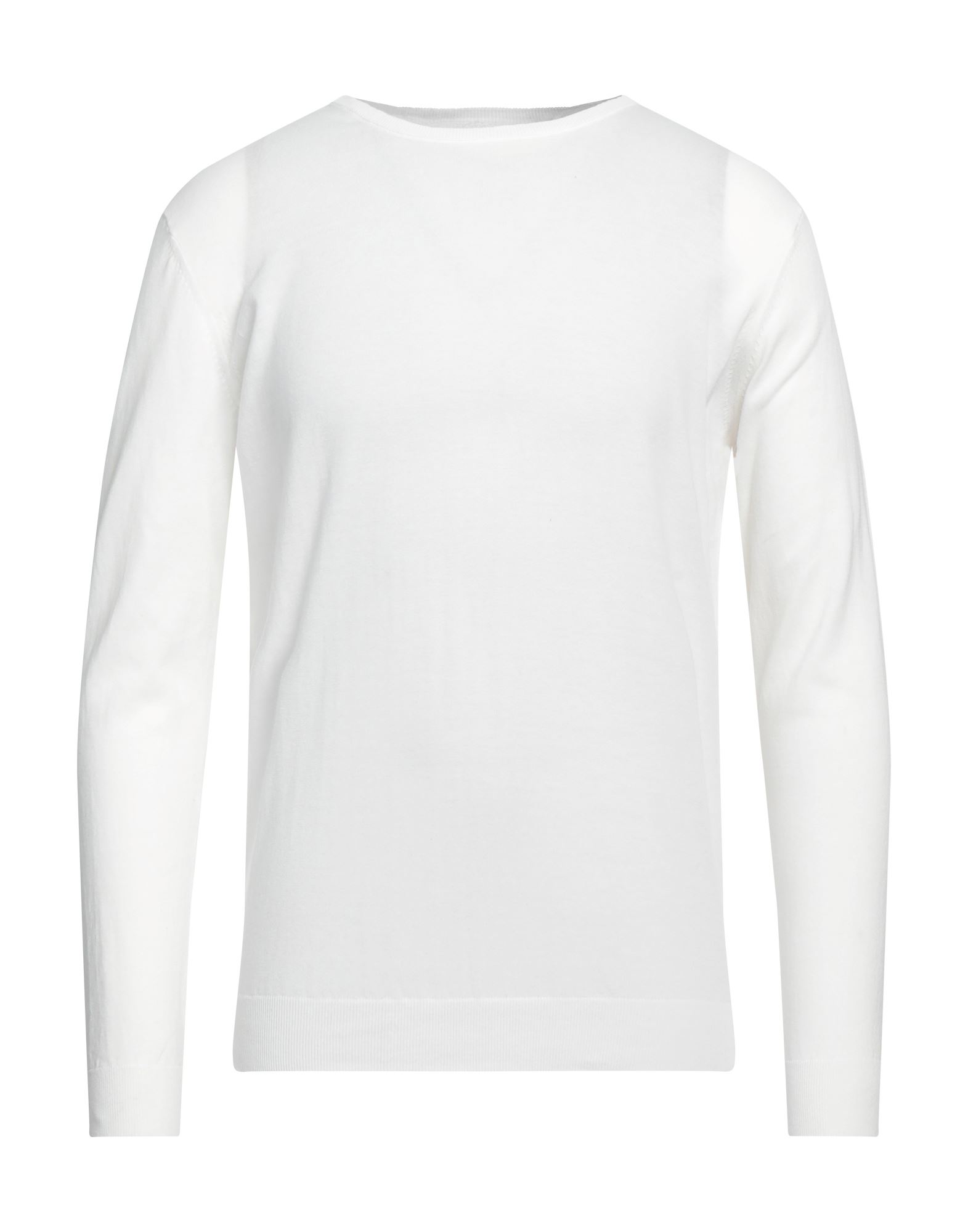 Shop Diktat Man Sweater White Size 3xl Cotton