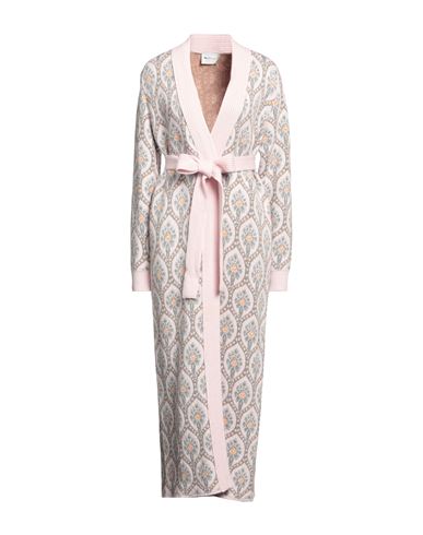Be Blumarine Woman Cardigan Pink Size 8 Wool, Viscose, Polyamide, Cashmere, Metallic Polyester