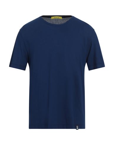 Drumohr Man T-shirt Blue Size M Cotton