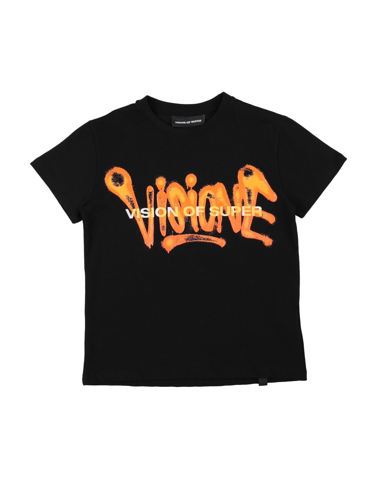 Vision Of Super Kids' T-shirts In Black