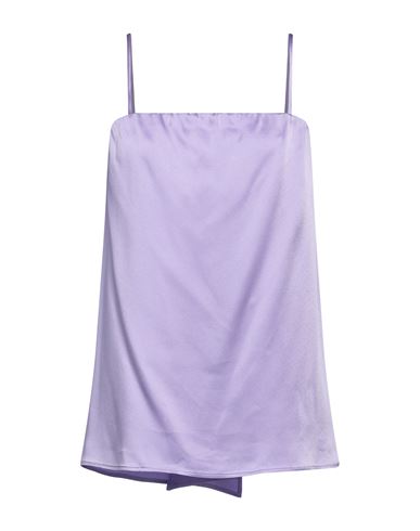 Clips Woman Top Mauve Size 8 Acetate, Viscose In Purple