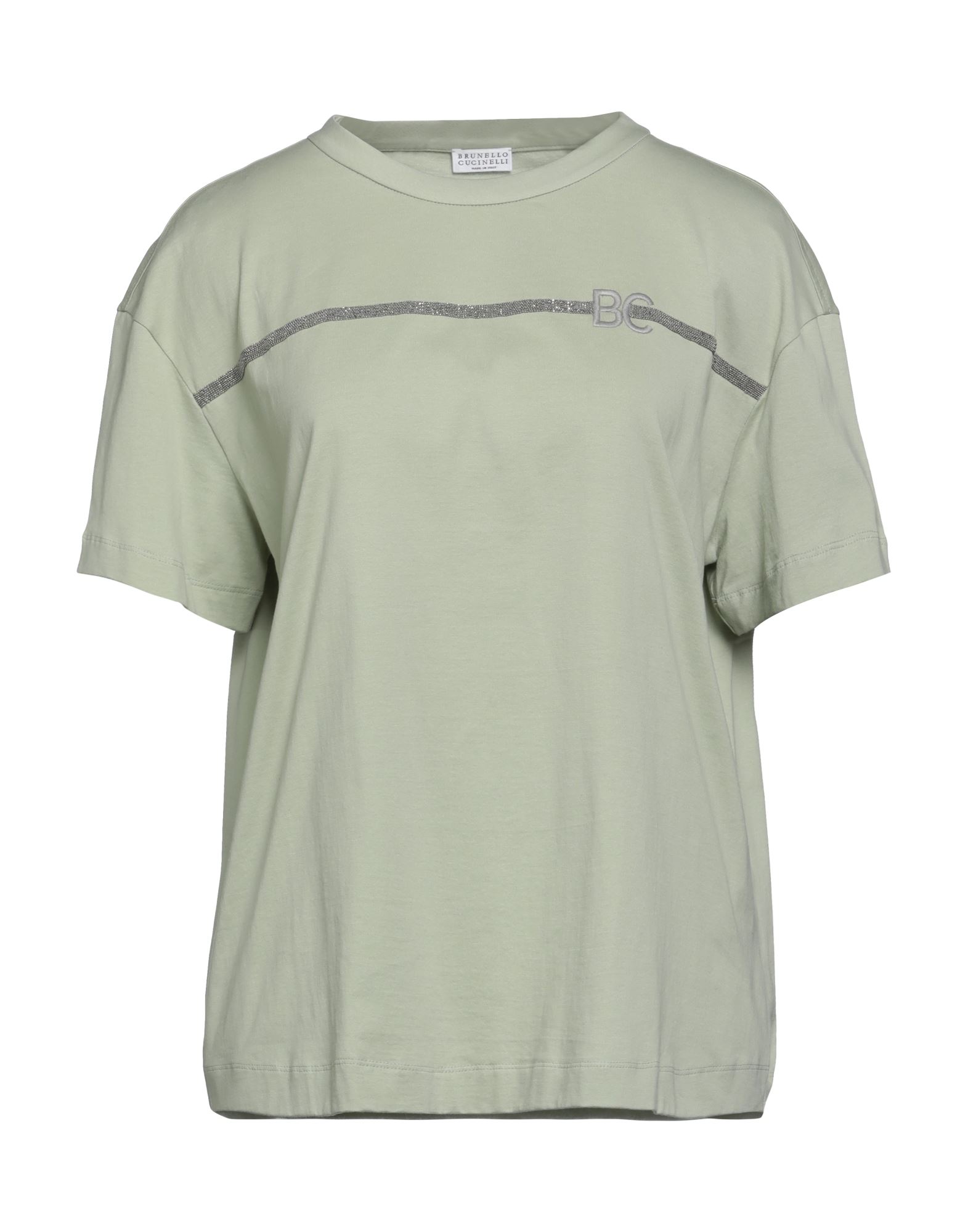 Brunello Cucinelli T-shirts In Sage Green