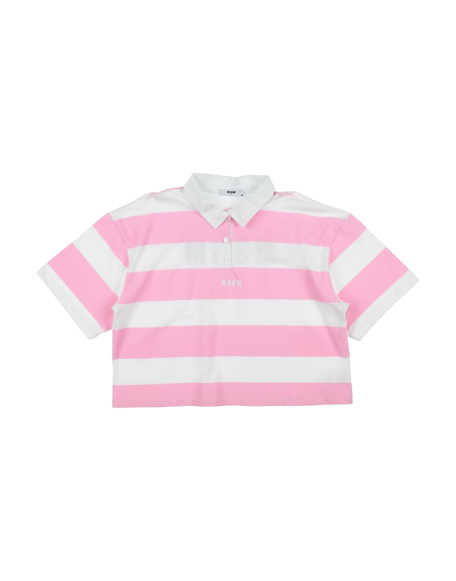 MSGM MSGM TODDLER GIRL POLO SHIRT PINK SIZE 6 COTTON