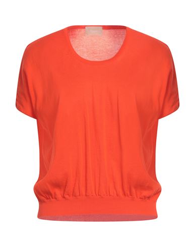 Shop Drumohr Woman Sweater Orange Size S Cotton