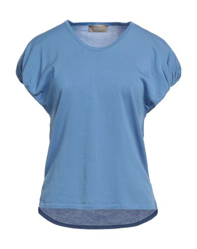 Shop Drumohr Woman Sweater Pastel Blue Size S Cotton