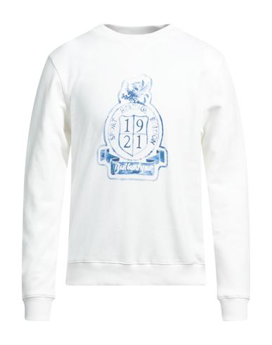 Ballantyne Man Sweatshirt White Size L Cotton In White
