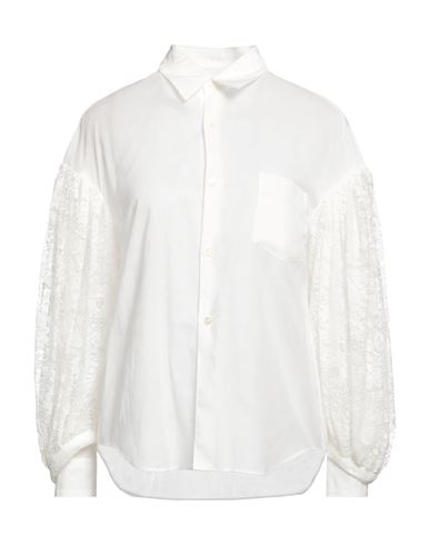 COMME DES GARÇONS COMME DES GARÇONS WOMAN SHIRT WHITE SIZE M COTTON, NYLON