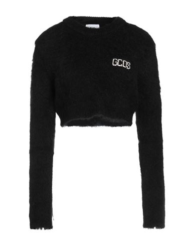 Gcds Woman Sweater Black Size L Acrylic, Mohair Wool, Polyamide