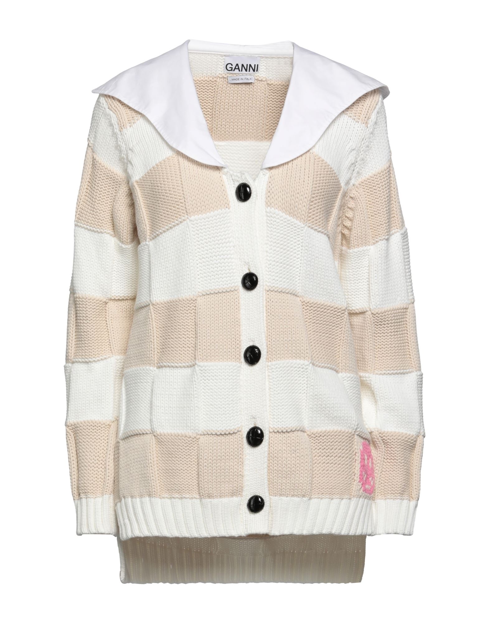 Ganni Cardigans In Beige