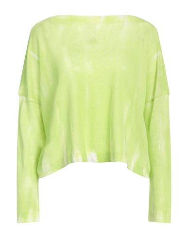 Fissore Woman Sweater Acid Green Size Xs Linen, Polyamide