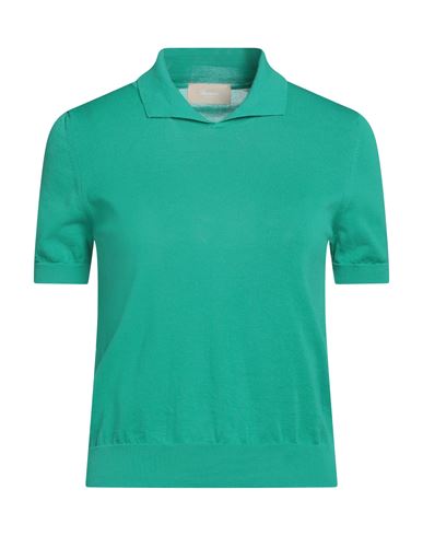 Drumohr Woman Sweater Emerald Green Size L Cotton