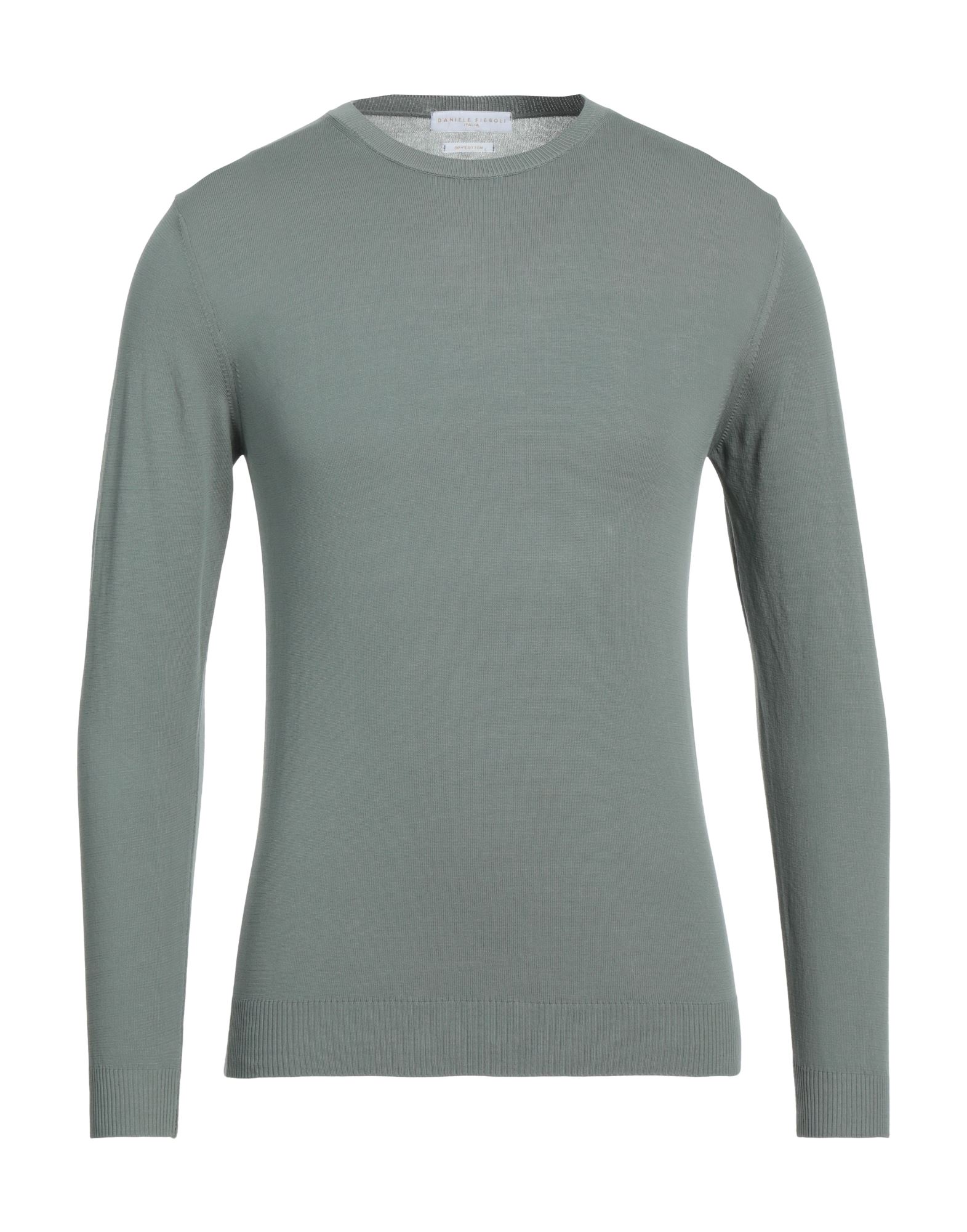 Shop Daniele Fiesoli Man Sweater Sage Green Size Xl Cotton
