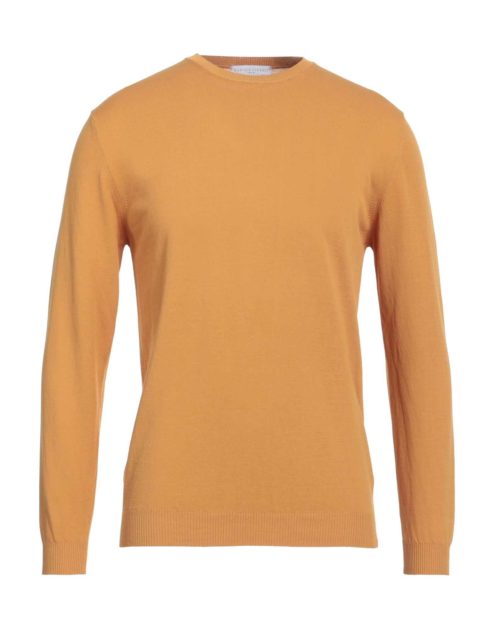 Shop Daniele Fiesoli Man Sweater Ocher Size Xl Cotton In Yellow