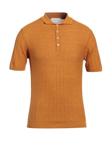 Shop Daniele Fiesoli Man Sweater Ocher Size Xl Linen, Cotton In Yellow