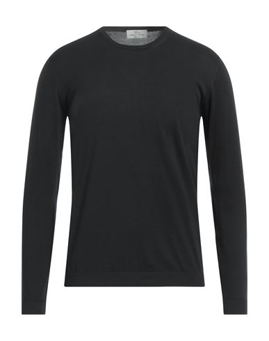 Roberto Collina Man Sweater Black Size 46 Sea Island Cotton