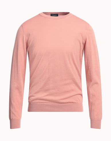 Drumohr Man Sweater Blush Size 38 Cotton In Pink