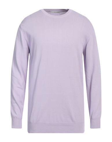 Grey Daniele Alessandrini Man Sweater Lilac Size 44 Cotton In Purple